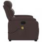Preview: Massagesessel mit Aufstehhilfe Dunkelbraun Stoff