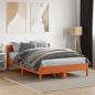 Preview: Massivholzbett ohne Matratze Wachsbraun 120x190 cm Kiefernholz