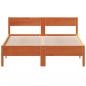 Preview: Massivholzbett ohne Matratze Wachsbraun 120x190 cm Kiefernholz