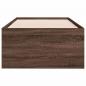 Preview: Tagesbett Schubladen Braun Eiche-Optik 90x190 cm Holzwerkstoff