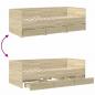 Preview: Tagesbett mit Schubladen Sonoma-Eiche 100x200 cm Holzwerkstoff