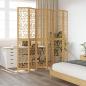 Preview: 6-tlg. Raumteiler Braun Massivholz Paulownia