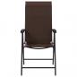 Preview: Gartenstühle 2 Stk. Klappbar Braun Poly Rattan