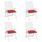 Preview: ARDEBO.de - Palettenkissen 4 Stk. Rot 50x50x7 cm Oxford-Gewebe