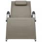 Preview: Sonnenliegen Textilene 2 Stk. Taupe und Grau 