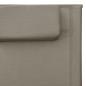 Preview: Sonnenliegen Textilene 2 Stk. Taupe und Grau 