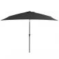 Preview: Sonnenschirm mit Metall-Mast 300 x 200 cm Anthrazit