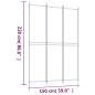 Preview: 3-tlg. Paravent Weiß 150x220 cm Stoff
