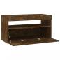 Preview: TV-Schrank mit LED-Leuchten Räuchereiche 75x35x40 cm 