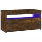 Preview: TV-Schrank mit LED-Leuchten Räuchereiche 75x35x40 cm 