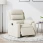 Preview: ARDEBO.de - Relaxsessel Elektrisch Creme Samt