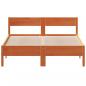 Preview: Massivholzbett ohne Matratze Wachsbraun 160x200 Kiefernholz