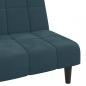 Preview: Schlafsofa 2-Sitzer Blau Samt