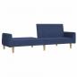 Preview: Schlafsofa 2-Sitzer Blau Stoff