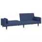 Preview: Schlafsofa 2-Sitzer mit 2 Kissen Blau Stoff