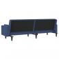 Preview: Schlafsofa 2-Sitzer mit 2 Kissen Blau Stoff