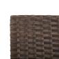 Preview: Gartenbank mit Kissen Braun 176 cm Poly Rattan