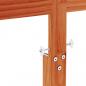 Preview: Kopfteil Wachsbraun 150 cm Massivholz Kiefer