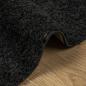 Preview: Shaggy-Teppich PAMPLONA Hochflor Modern Schwarz 160x230 cm