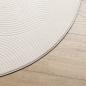 Preview: Teppich IZA Kurzflor Skandinavischer Look Creme Ø 200 cm