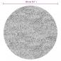 Preview: Teppich IZA Kurzflor Skandinavischer Look Creme Ø 200 cm