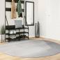 Preview: ARDEBO.de - Teppich IZA Kurzflor Skandinavischer Look Grau Ø 200 cm