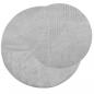 Preview: Teppich IZA Kurzflor Skandinavischer Look Grau Ø 200 cm