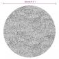 Preview: Shaggy-Teppich PAMPLONA Hochflor Modern Beige Anthrazit Ø 120cm