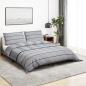 Preview: ARDEBO.de - Bettwäsche-Set Grau 260x220 cm Baumwolle