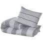 Preview: Bettwäsche-Set Grau 260x220 cm Baumwolle