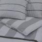Preview: Bettwäsche-Set Grau 260x220 cm Baumwolle