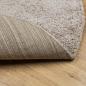 Preview: Shaggy-Teppich PAMPLONA Hochflor Modern Beige Ø 100 cm