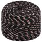 Preview: Bootsseil Schwarz 8 mm 25 m Polypropylen
