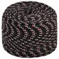 Preview: Bootsseil Schwarz 8 mm 25 m Polypropylen