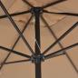 Preview: Sonnenschirm mit Metall-Mast 300 x 200 cm Taupe