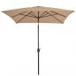 Preview: Sonnenschirm mit Metall-Mast 300 x 200 cm Taupe