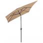 Preview: Sonnenschirm mit Metall-Mast 300 x 200 cm Taupe