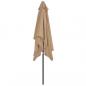 Preview: Sonnenschirm mit Metall-Mast 300 x 200 cm Taupe
