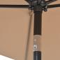 Preview: Sonnenschirm mit Metall-Mast 300 x 200 cm Taupe