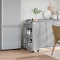 Preview: Schrank mit Rollen Grau Sonoma 60x22x79 cm Holzwerkstoff