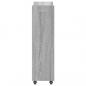Preview: Schrank mit Rollen Grau Sonoma 60x22x79 cm Holzwerkstoff
