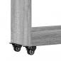 Preview: Schrank mit Rollen Grau Sonoma 60x22x79 cm Holzwerkstoff