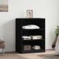 Preview: Kleiderschrank Schwarz 77x48x102 cm Holzwerkstoff