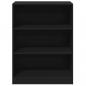 Preview: Kleiderschrank Schwarz 77x48x102 cm Holzwerkstoff