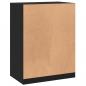 Preview: Kleiderschrank Schwarz 77x48x102 cm Holzwerkstoff