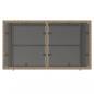 Preview: 4-tlg. Garten-Sofagarnitur mit Kissen Beige Poly Rattan Glas