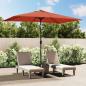 Preview: ARDEBO.de - Sonnenschirm mit Metall-Mast 300 x 200 cm Terrakotta-Rot