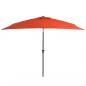 Preview: Sonnenschirm mit Metall-Mast 300 x 200 cm Terrakotta-Rot