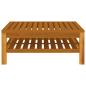 Preview: 10-tlg. Garten-Lounge-Set mit Creme Kissen Massivholz Akazie