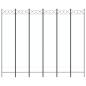 Preview: 6-tlg. Paravent Weiß 240x200 cm Stoff